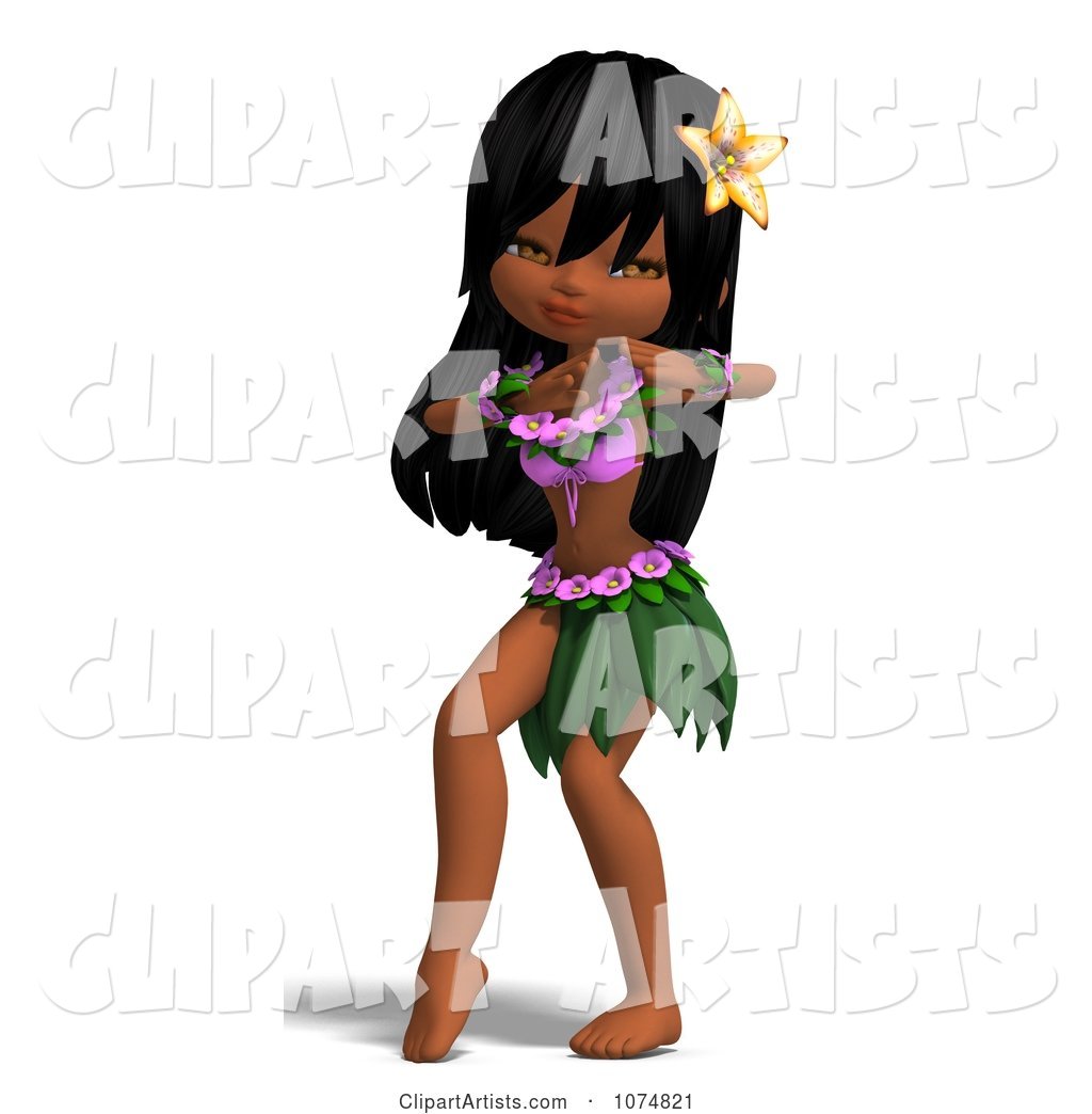 Hula Dancer Girl 3