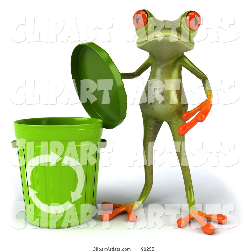 Springer Frog with a Recycle Bin - Version 1