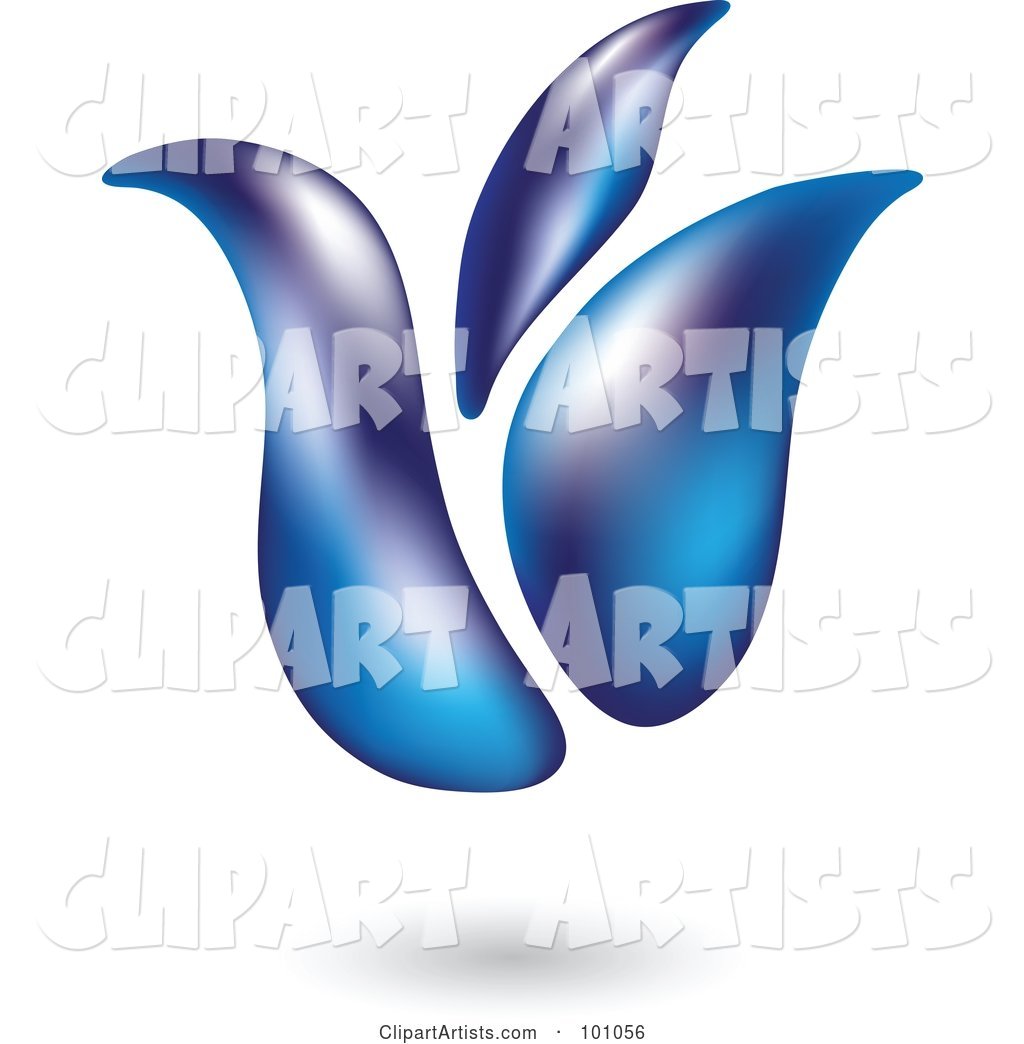 Blue Tulip Icon - 1
