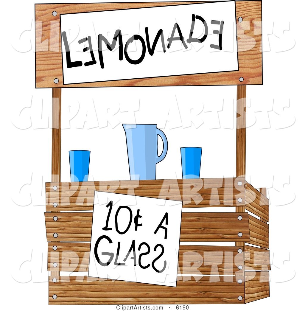 Funny Lemonade Stand Operated by Children