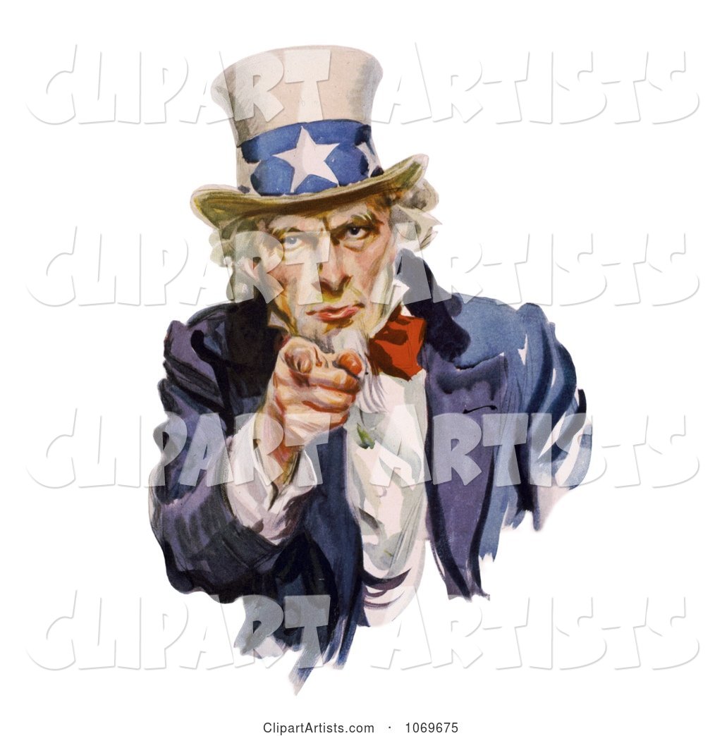 Intimidating Uncle Sam Pointing out