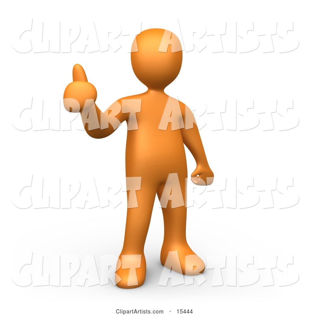 Orange Person Giving the Thumbs up