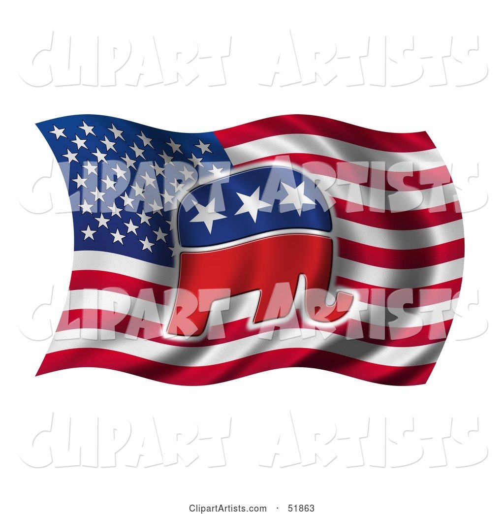 Republican Elephant Flag - Version 2