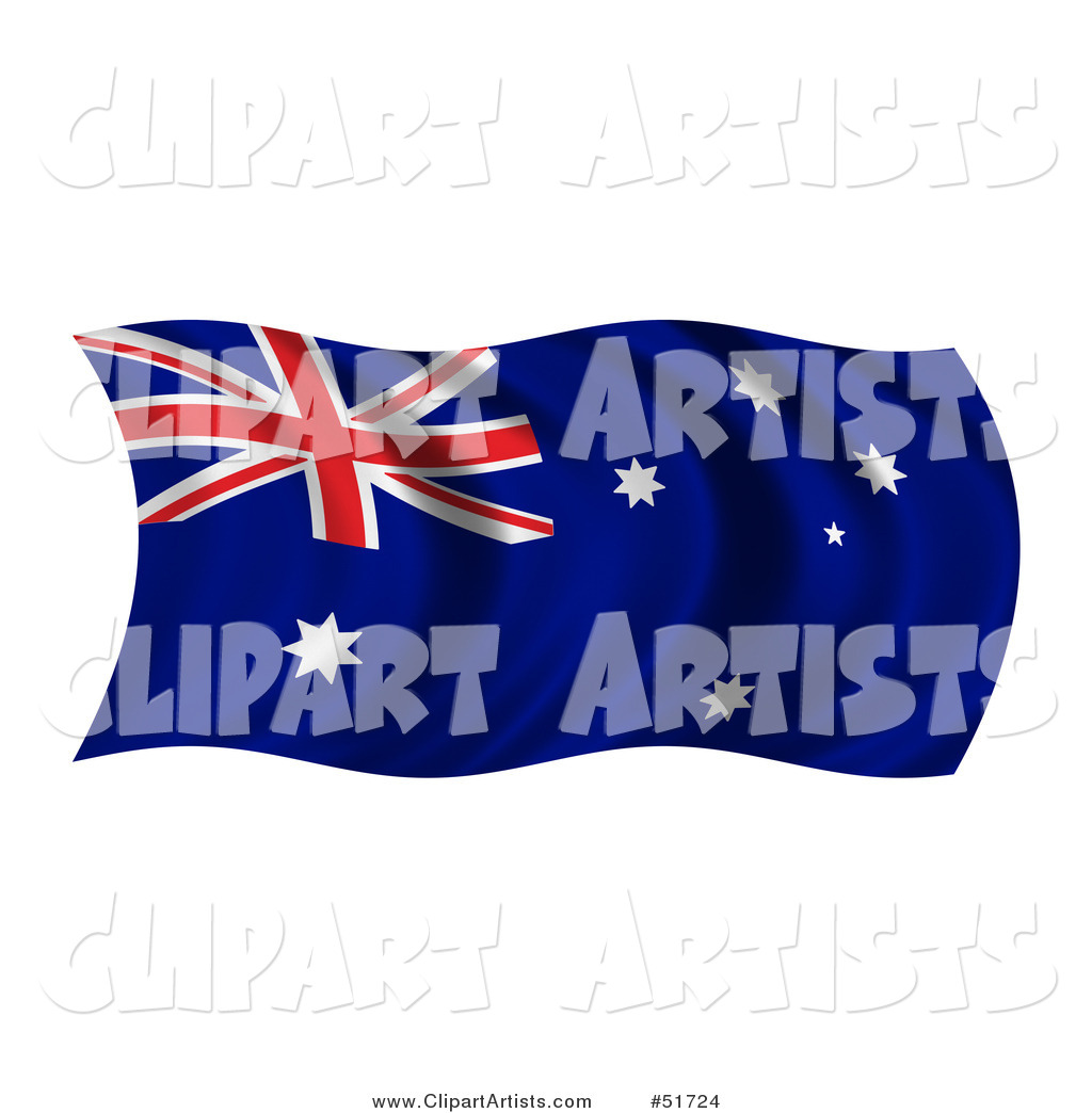 Wavy Australian Flag