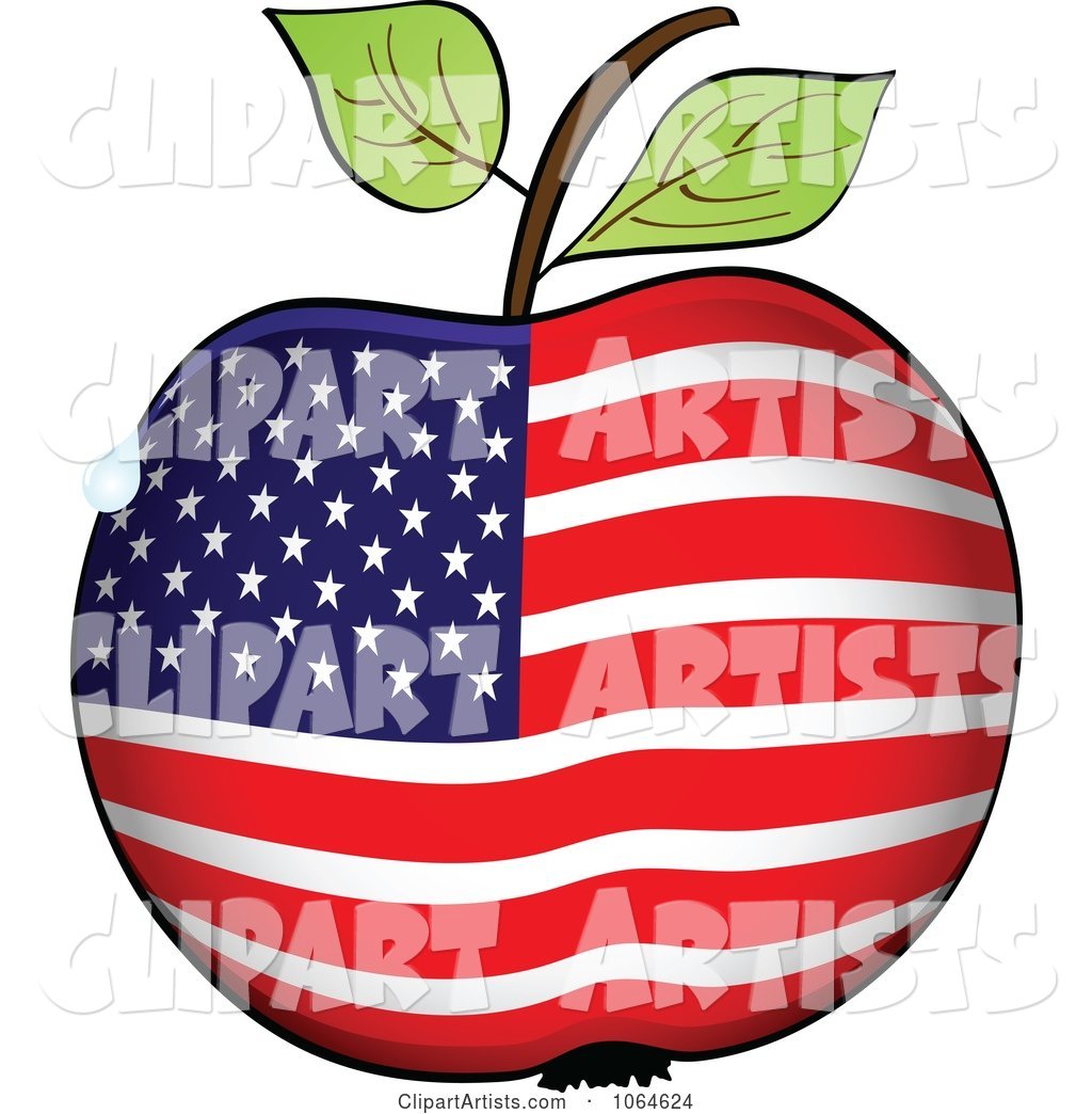 American Flag Apple