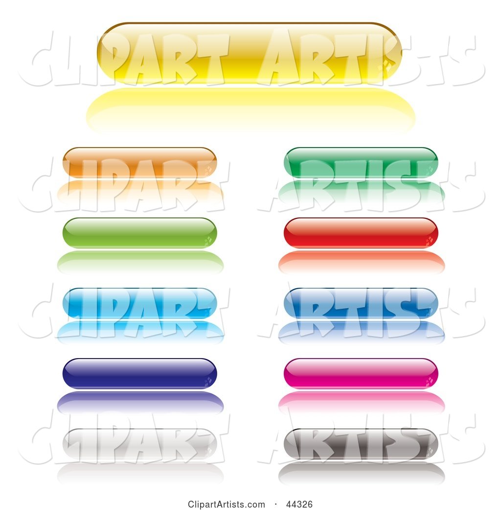 Assorted Web Lozenge Gel Buttons