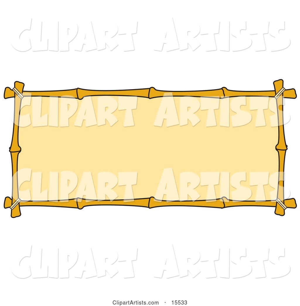 Banner with a Bamboo Border
