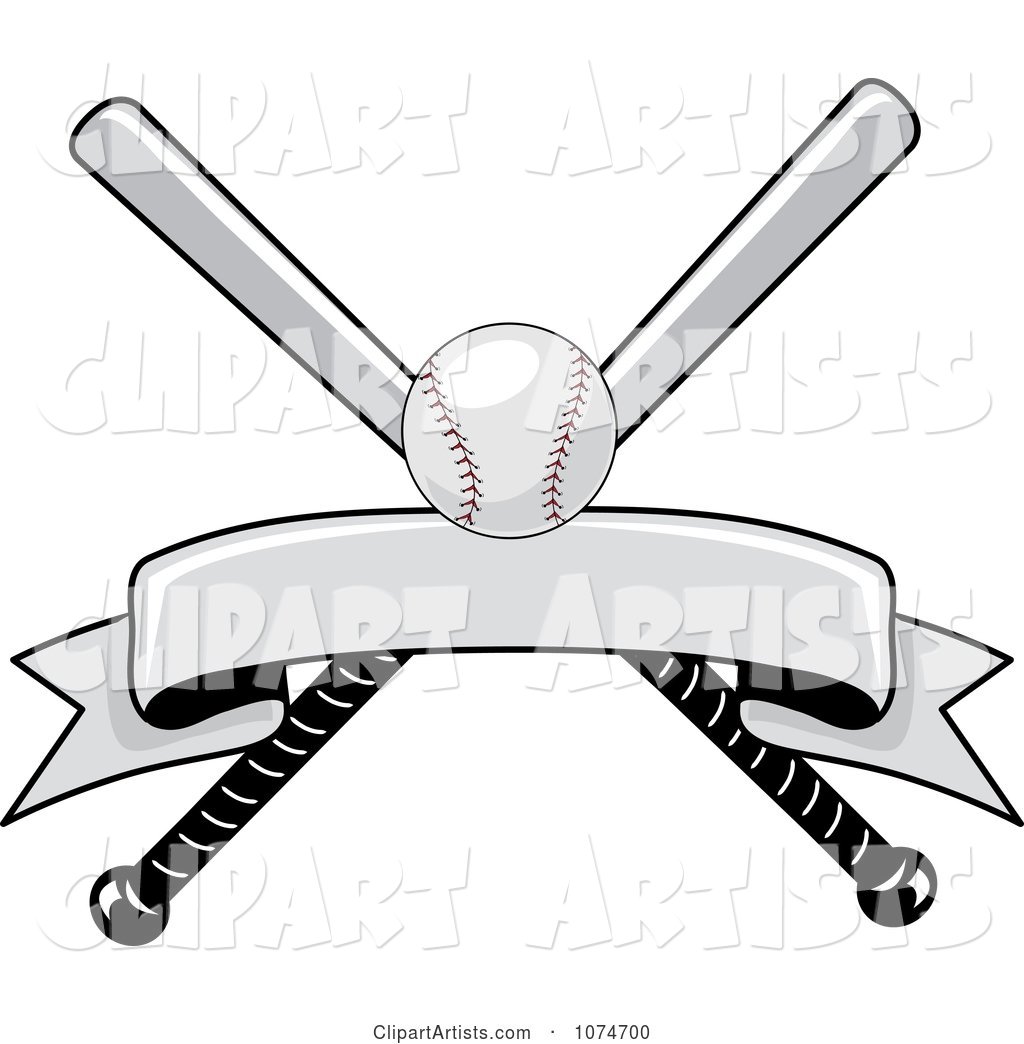 Baseball Bat and Ball Logo 2