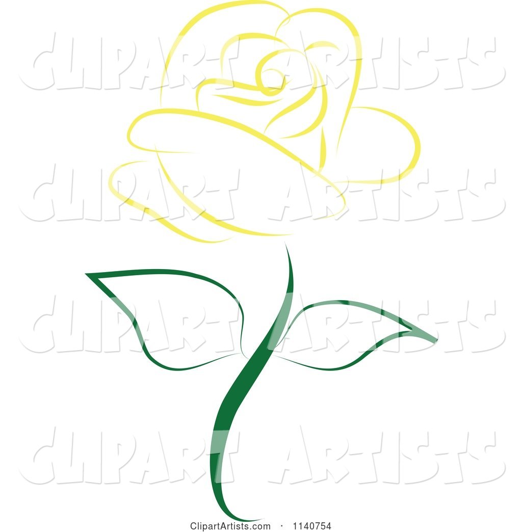 Beautiful Single Yellow Rose 1