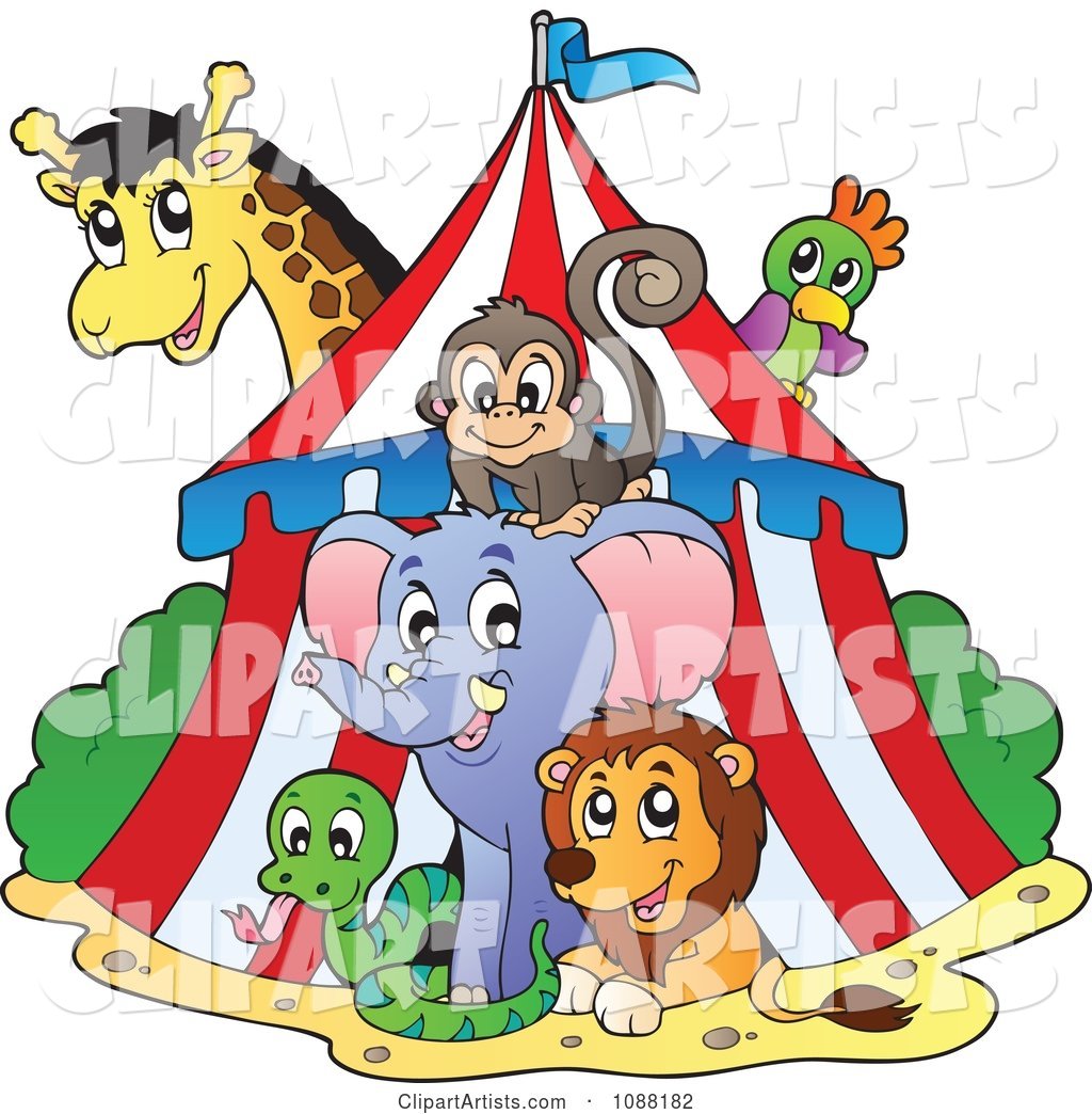 Big Top Circus Tent and Animals
