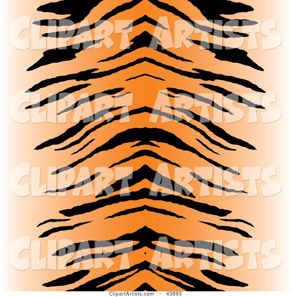 Black and Orange Centered Tiger Stripe Background