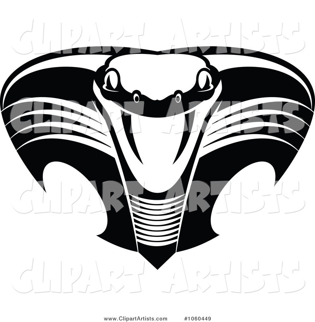 Black and White Viper or Cobra Logo - 3