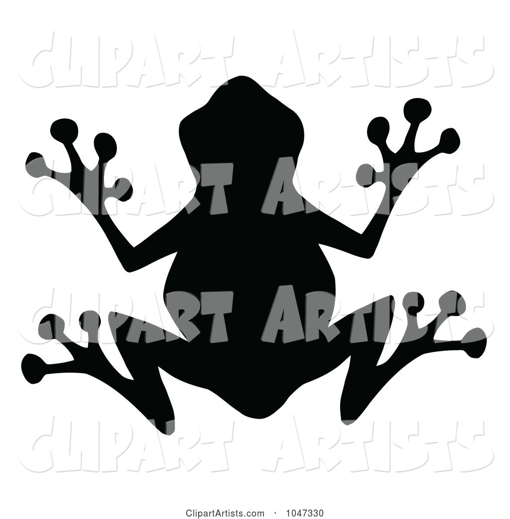 Black Frog Silhouette Logo