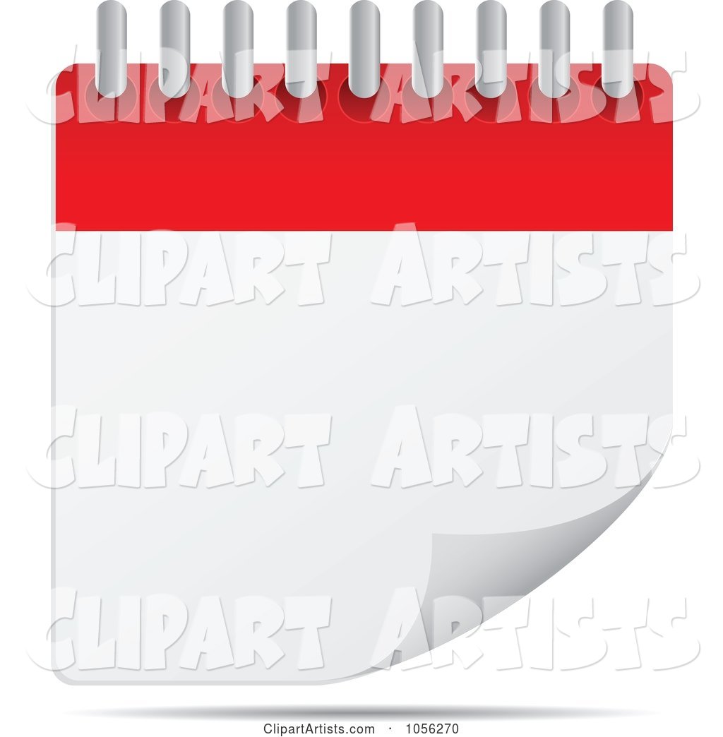 blank flip calendar clip art