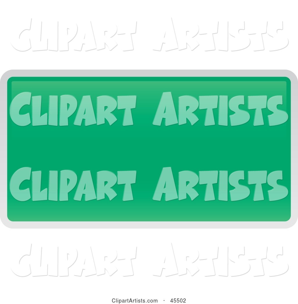 Blank Green Interstate Exit Sign