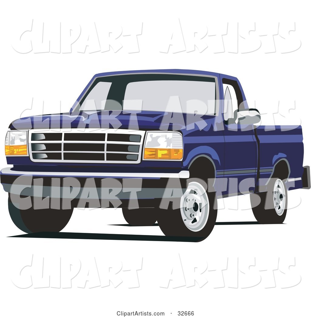 Blue Ford F-150 Truck