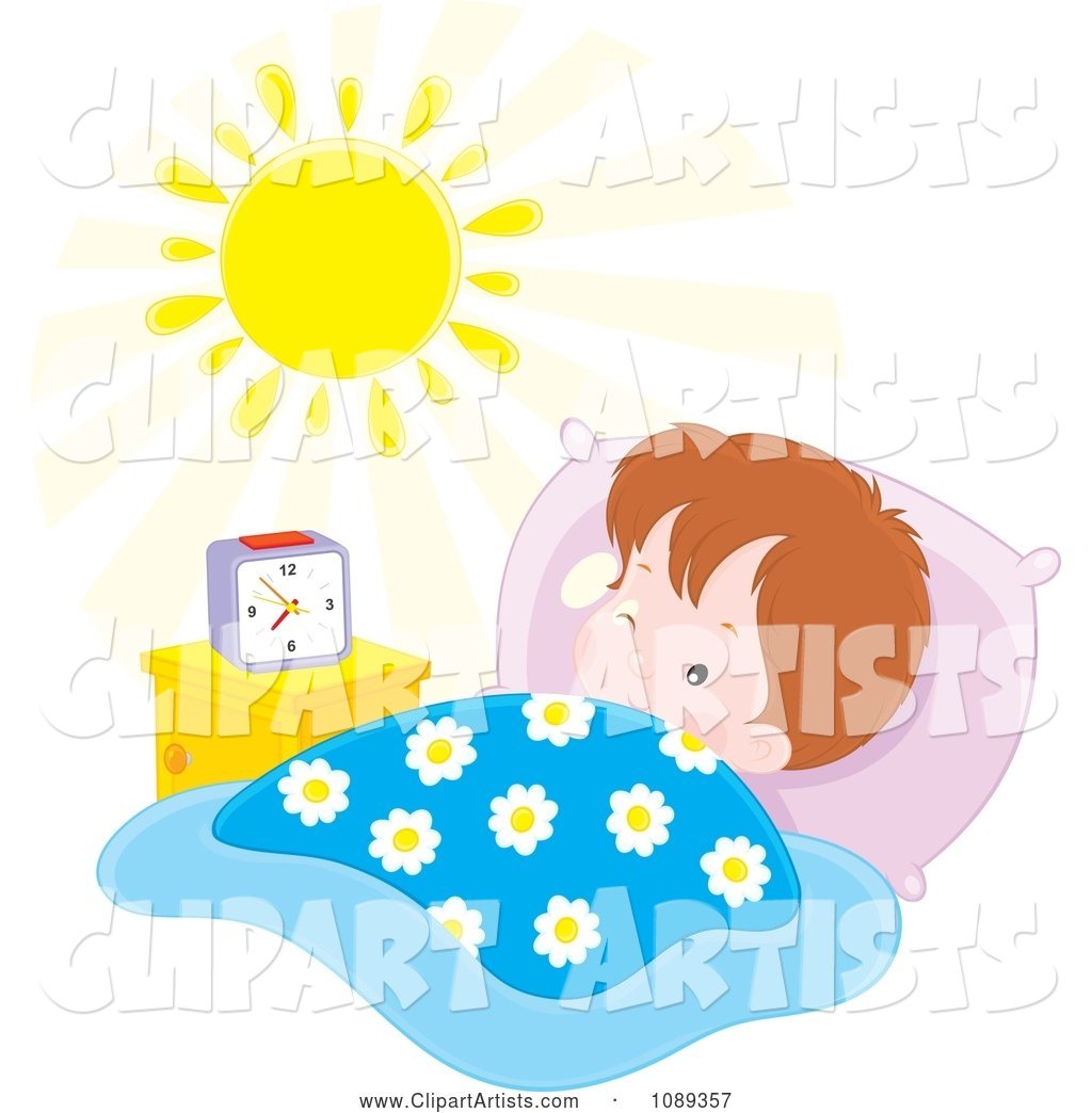 Boy Waking in the Morning