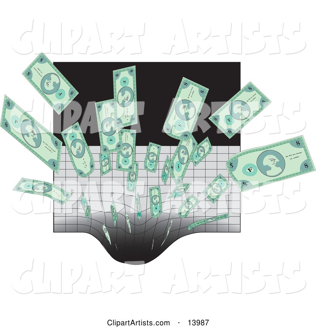 Cash Being Sucked into a Black Hole