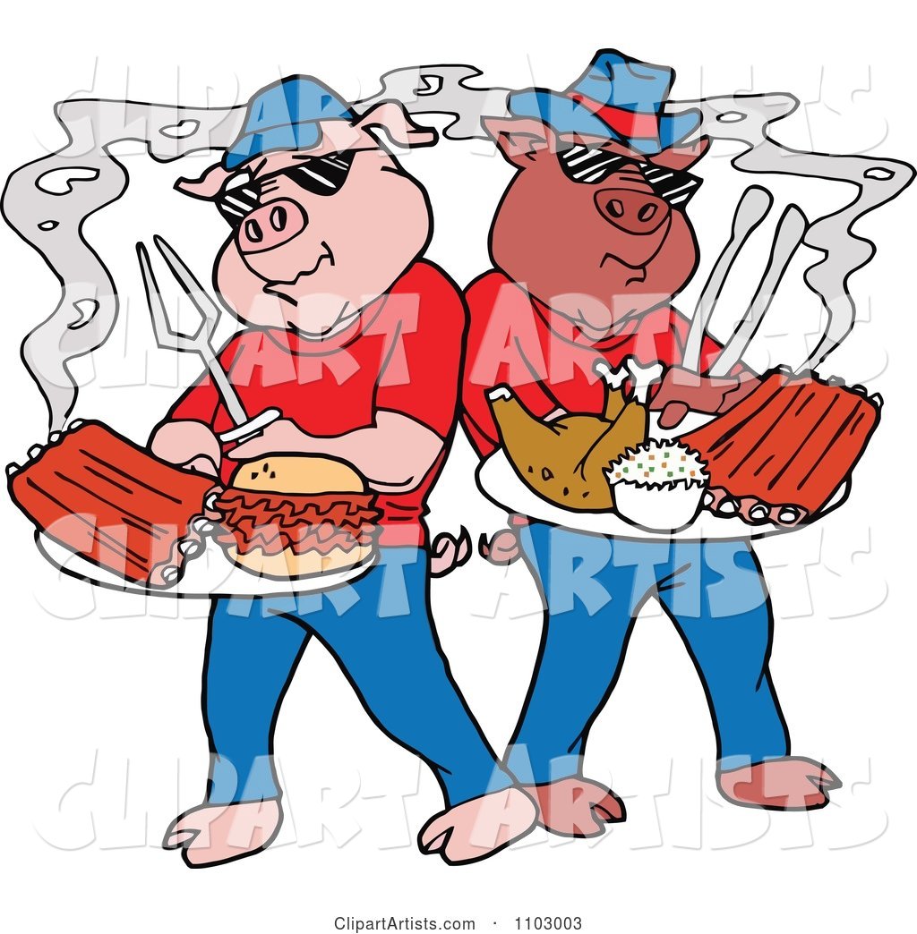 Cool Bbq Pigs with Ribs Pulled Pork Burgers and Poultry