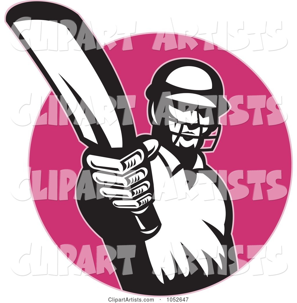 Cricket Batsman Logo - 9
