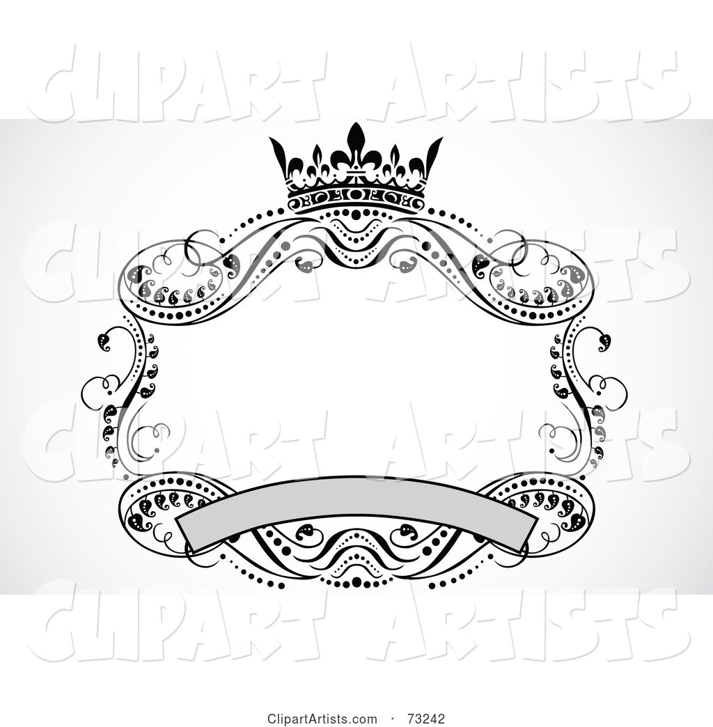Crown, Banner and Scroll Frame