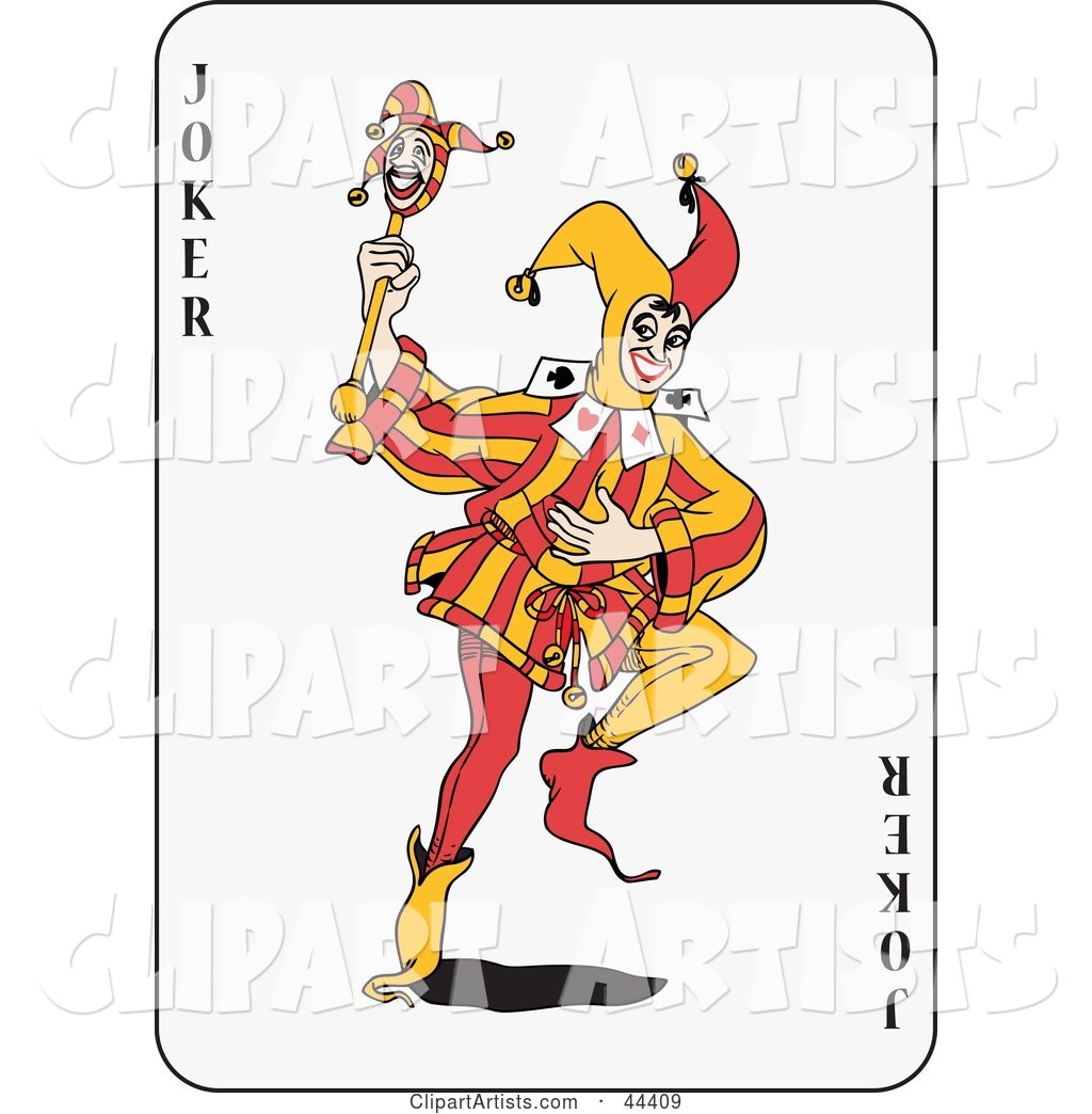 Dancing Joker Playing Card