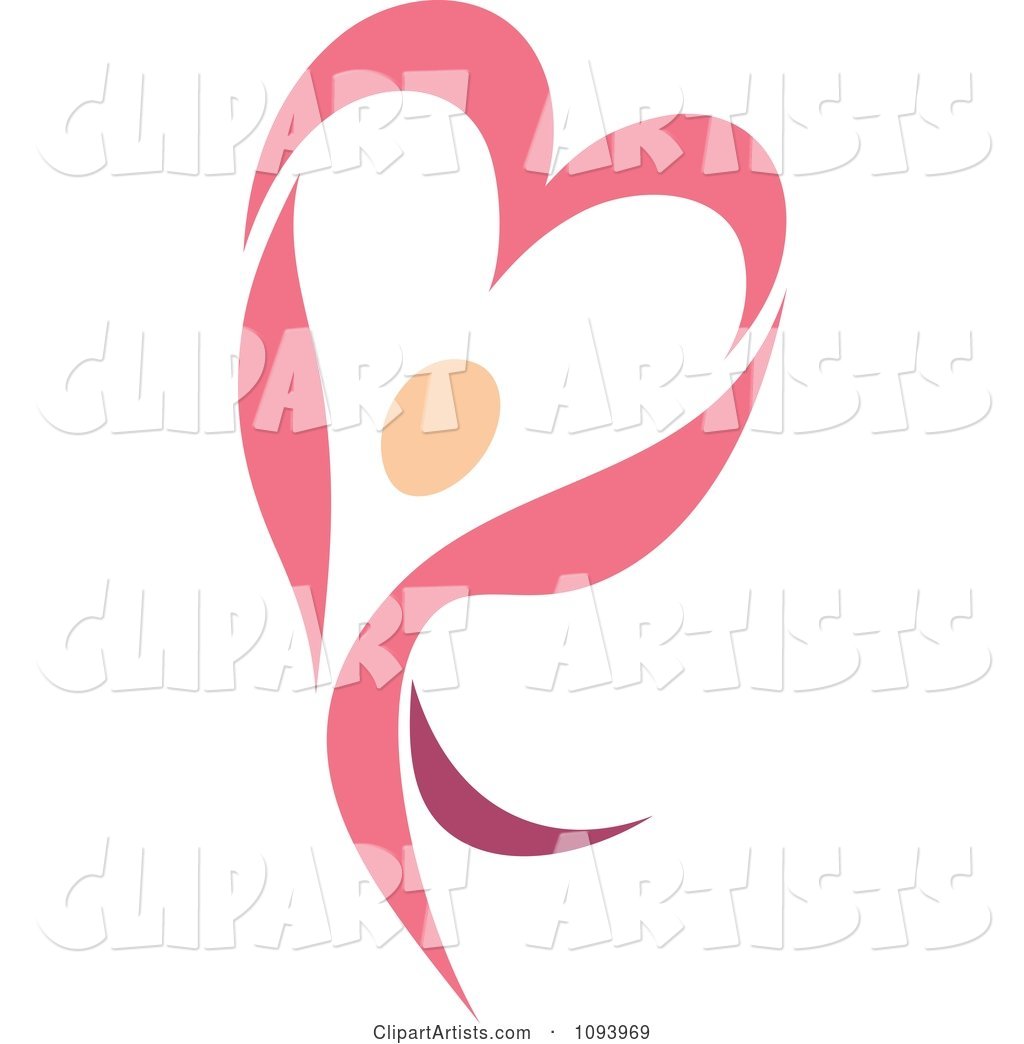 Dancing Pink Heart Person