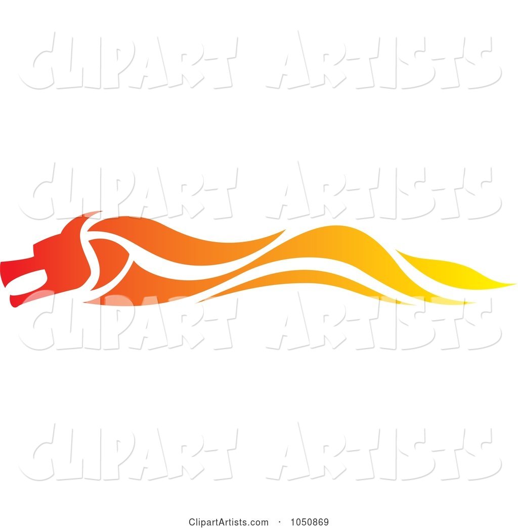 Fast Flaming Dragon Logo