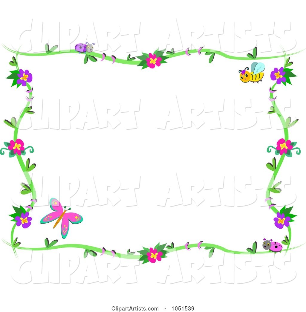 Floral Butterfly Frame - 1