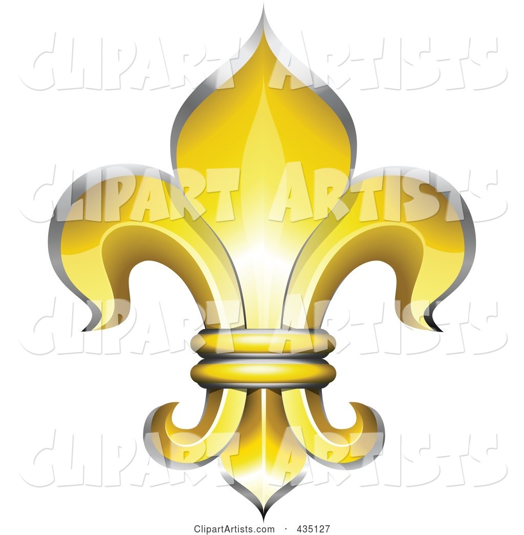 Golden Fleur De Lys Symbol