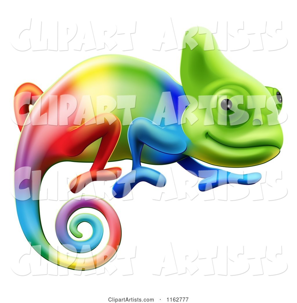 Gradient Rainbow Chameleon Lizard