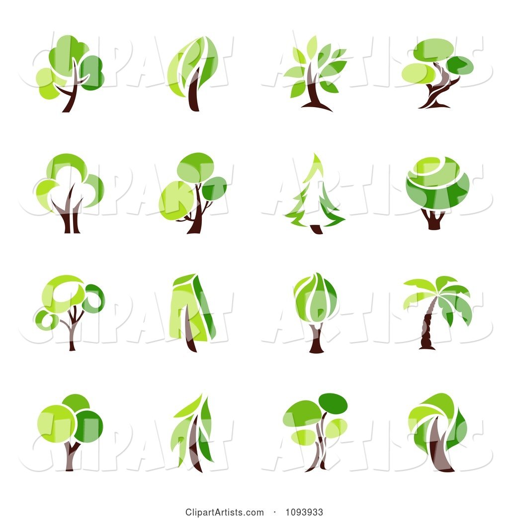 Green Tree Logos