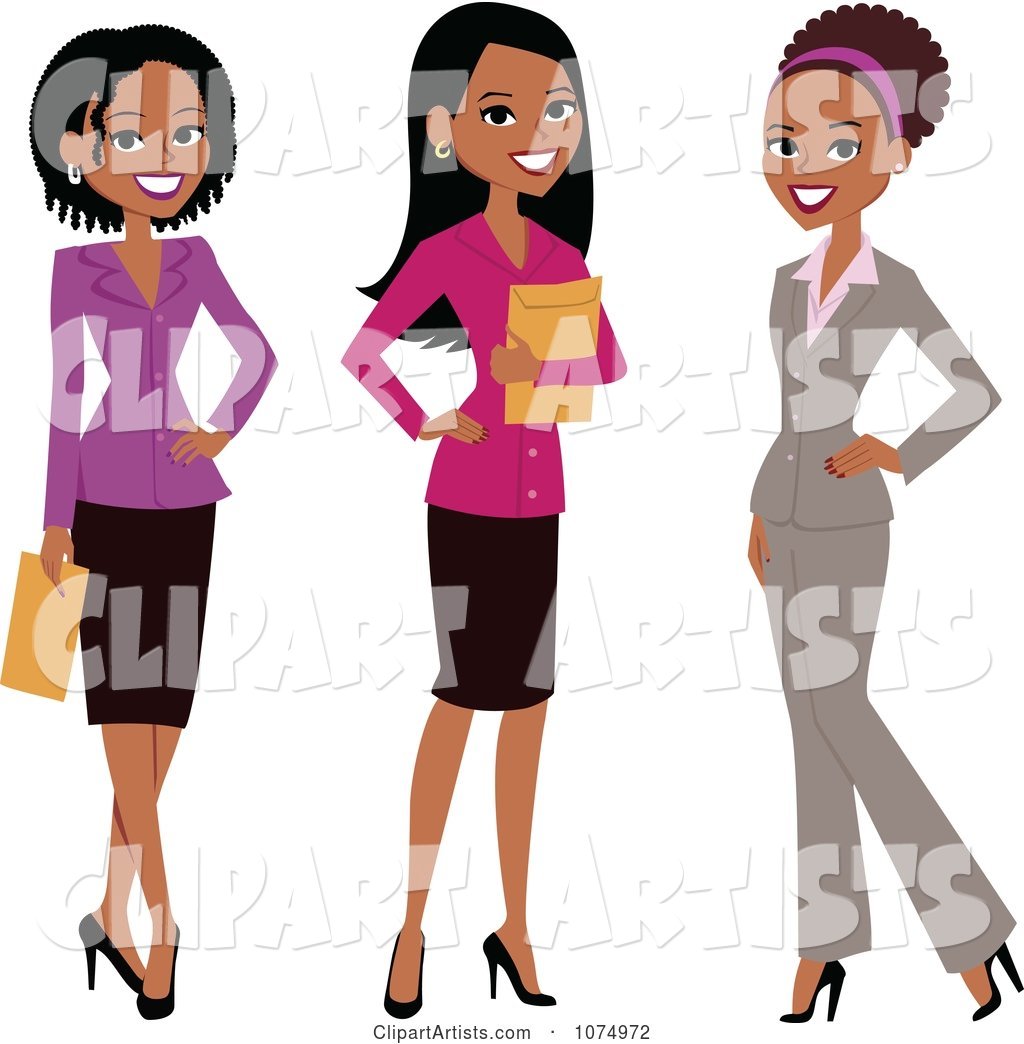Group of Three Professional Multi Ethnic Businesswomen