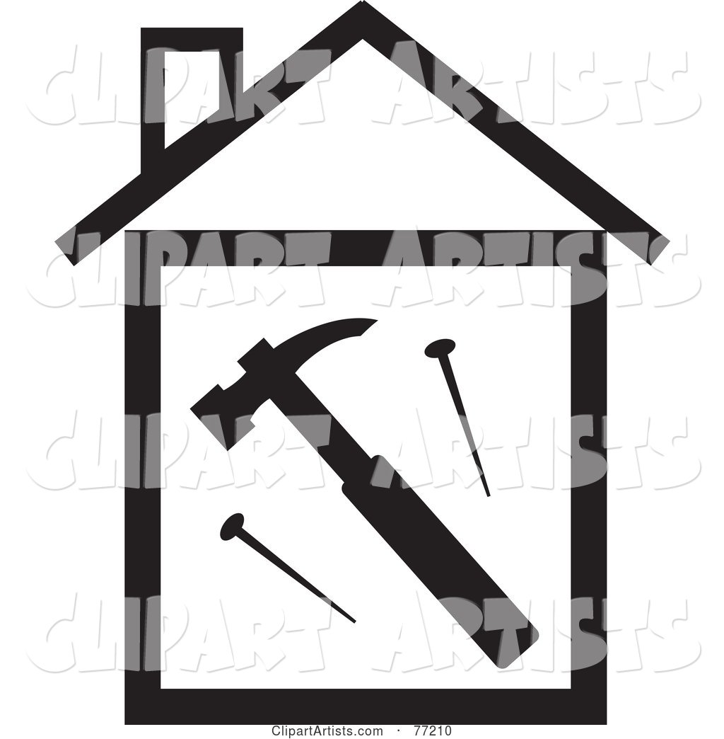 Hammer and Nails in a Black and White House