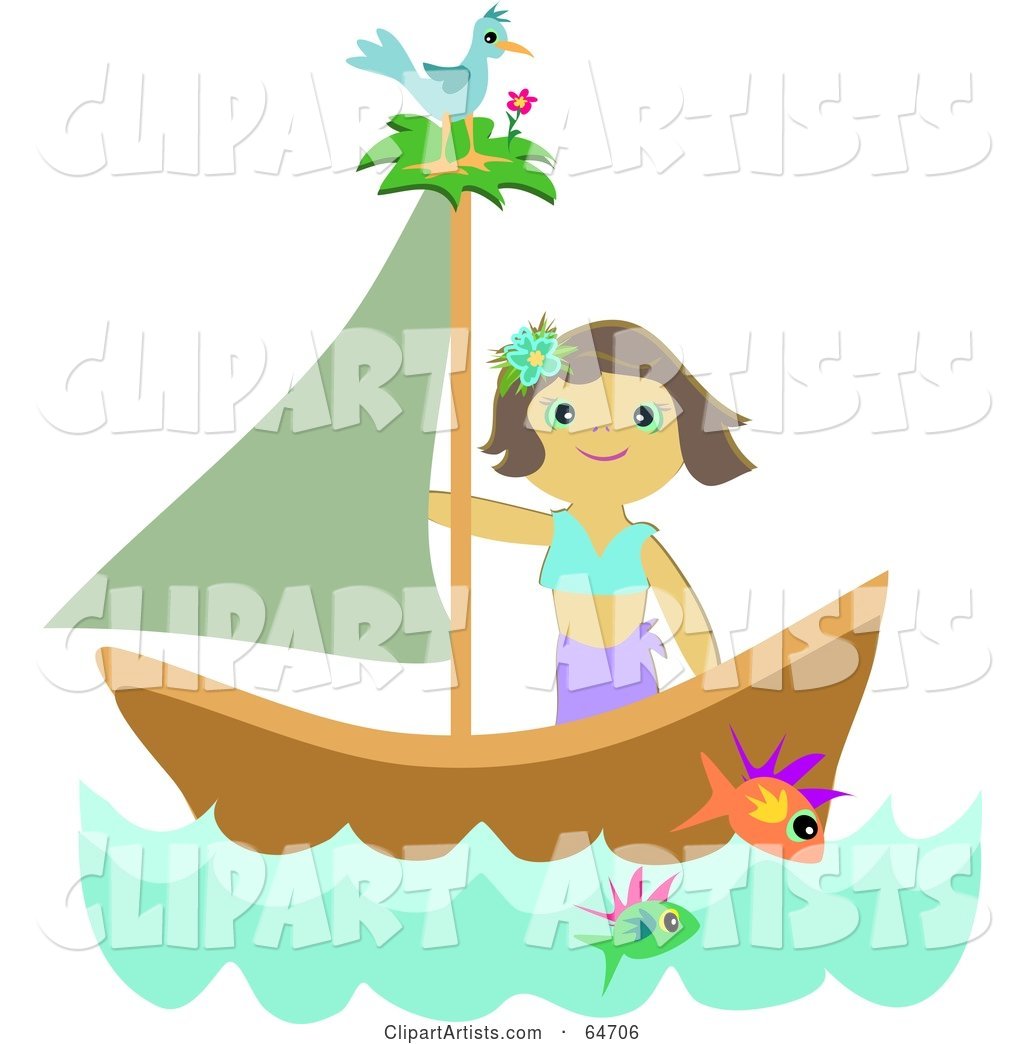 Happy Woman Sailing