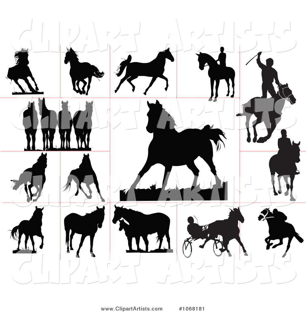 Horse Silhouettes 1