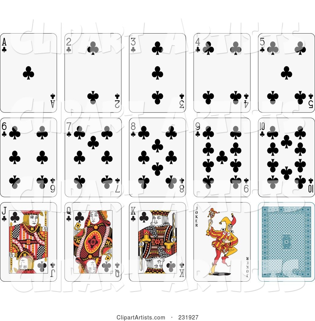House of Club Playing Cards