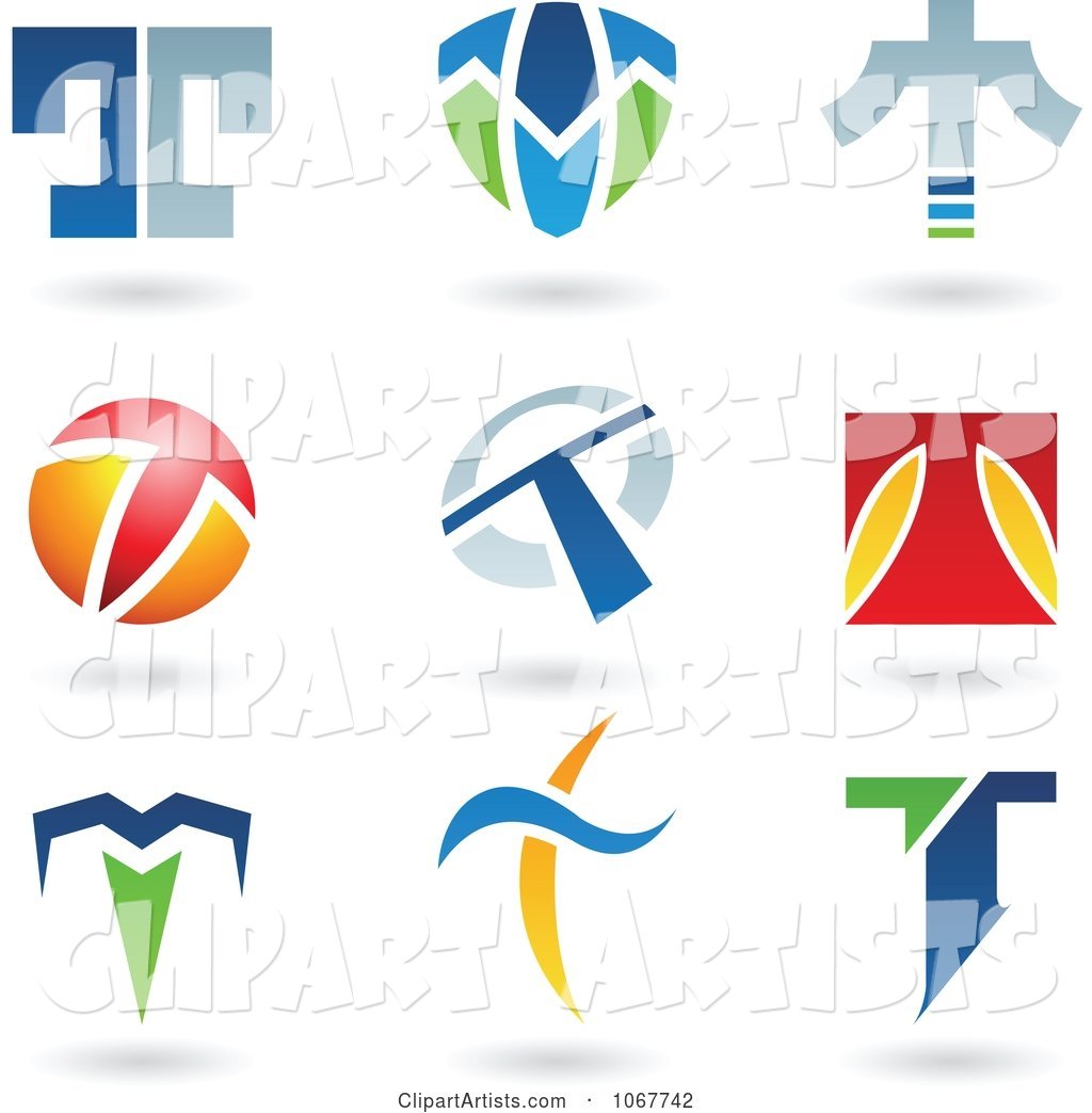 Letter T Logo Icons