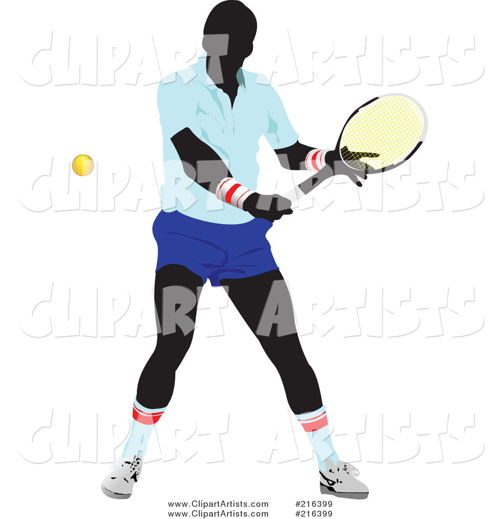 Male Tennis Athlete in Action - 1
