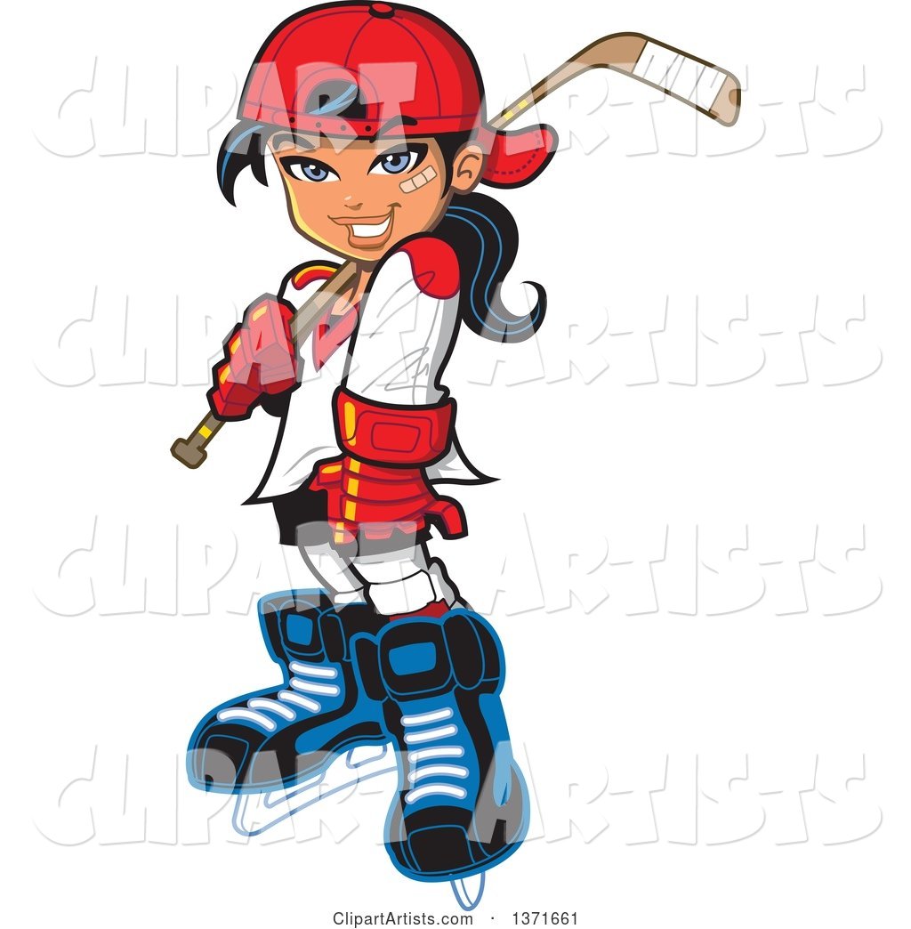Manga Hockey Player Girl
