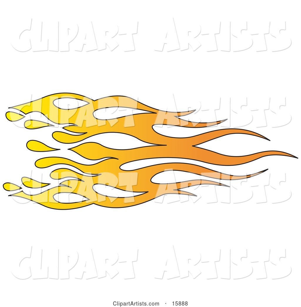 Orange and Yellow Flames