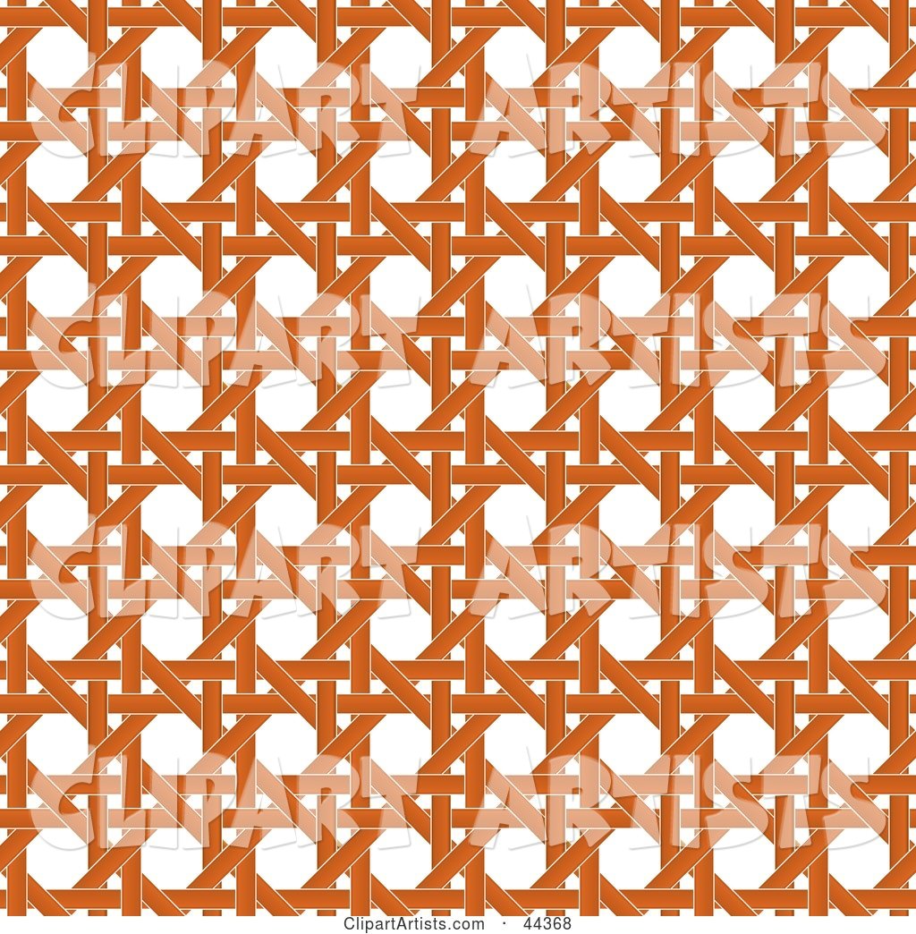 Orange Wicker Pattern Background
