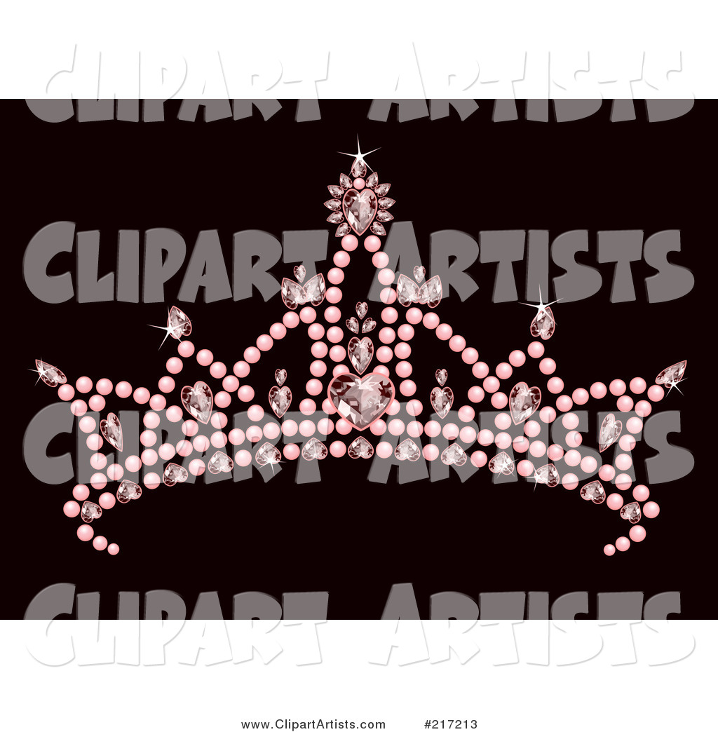 Pink Jeweled Princess Crown