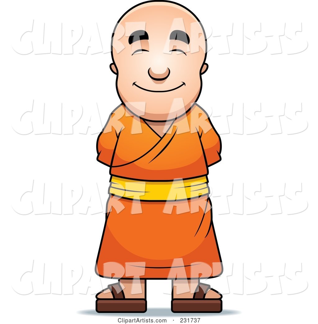 Pleasant Buddhist Monk