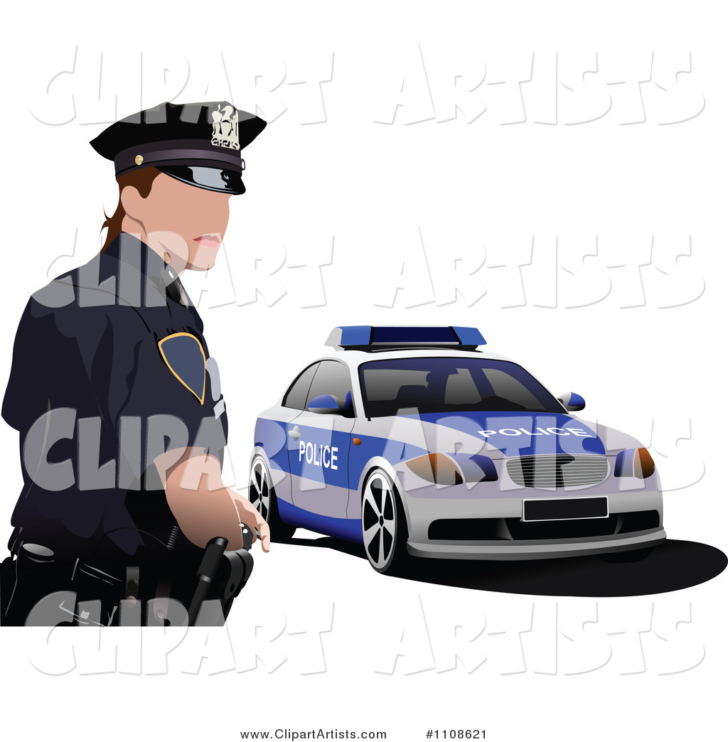 Police Officer by His Cop Car 3