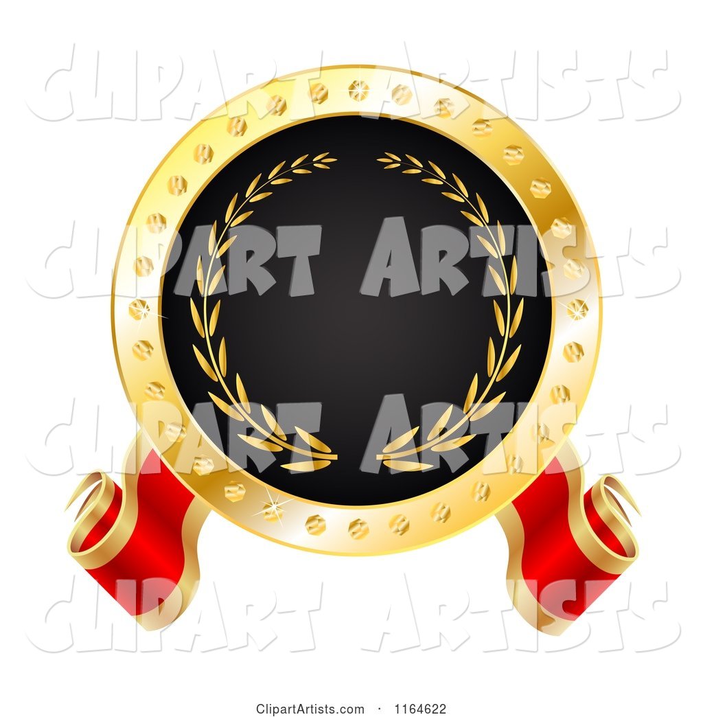 Red Gold and Black Best or Winner Tag