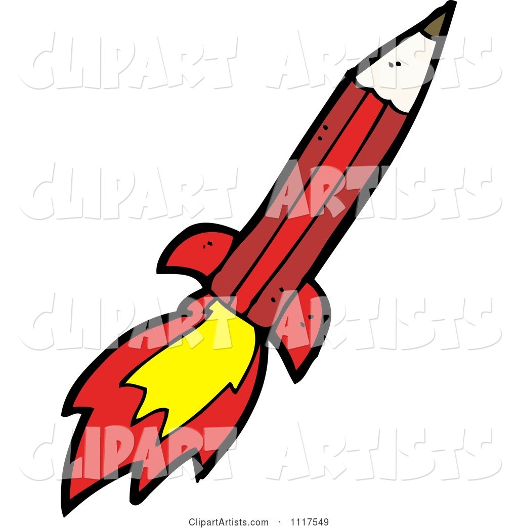 Red Pencil Rocket 1
