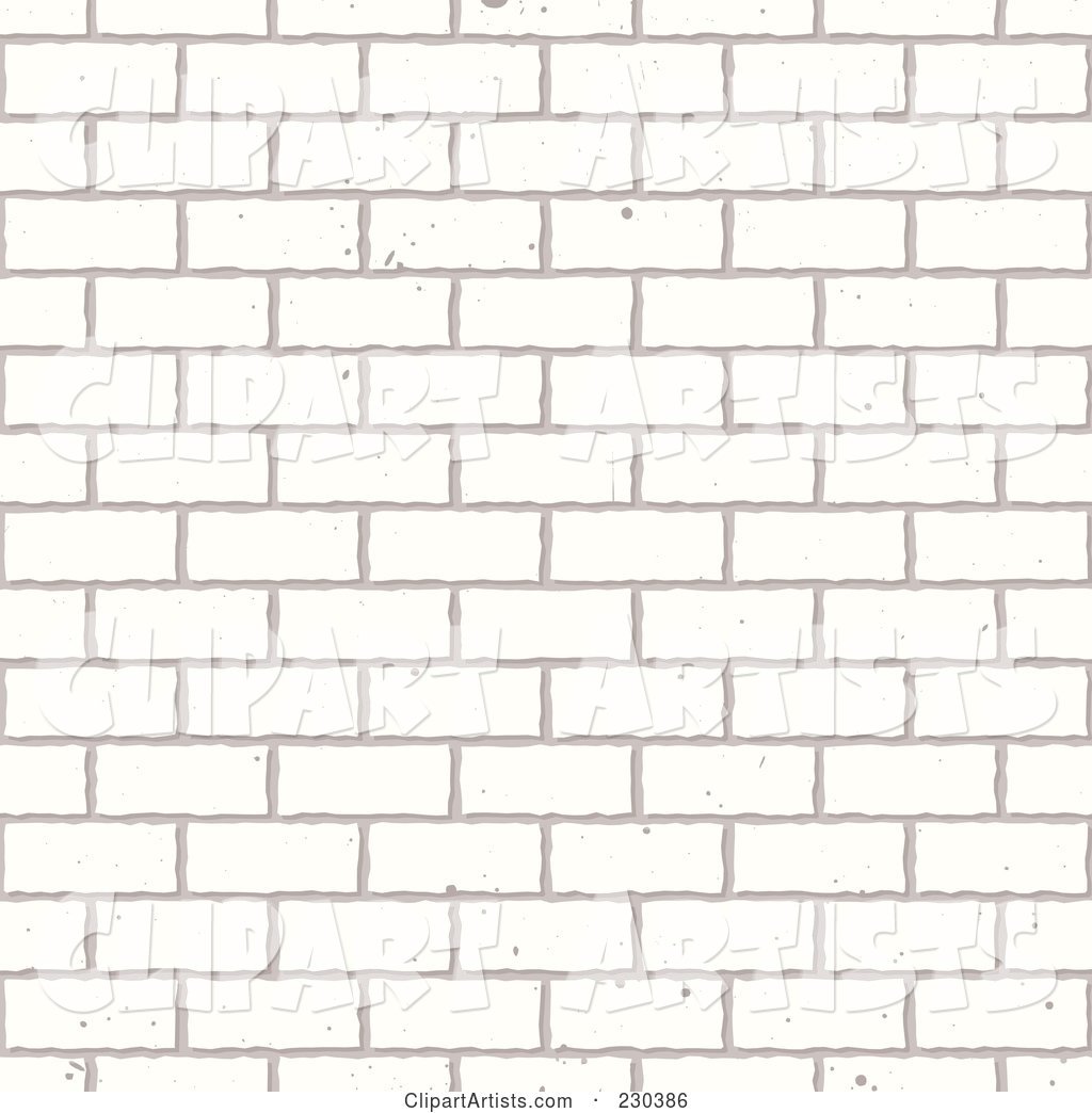 Seamless Background of a White Brick Wall