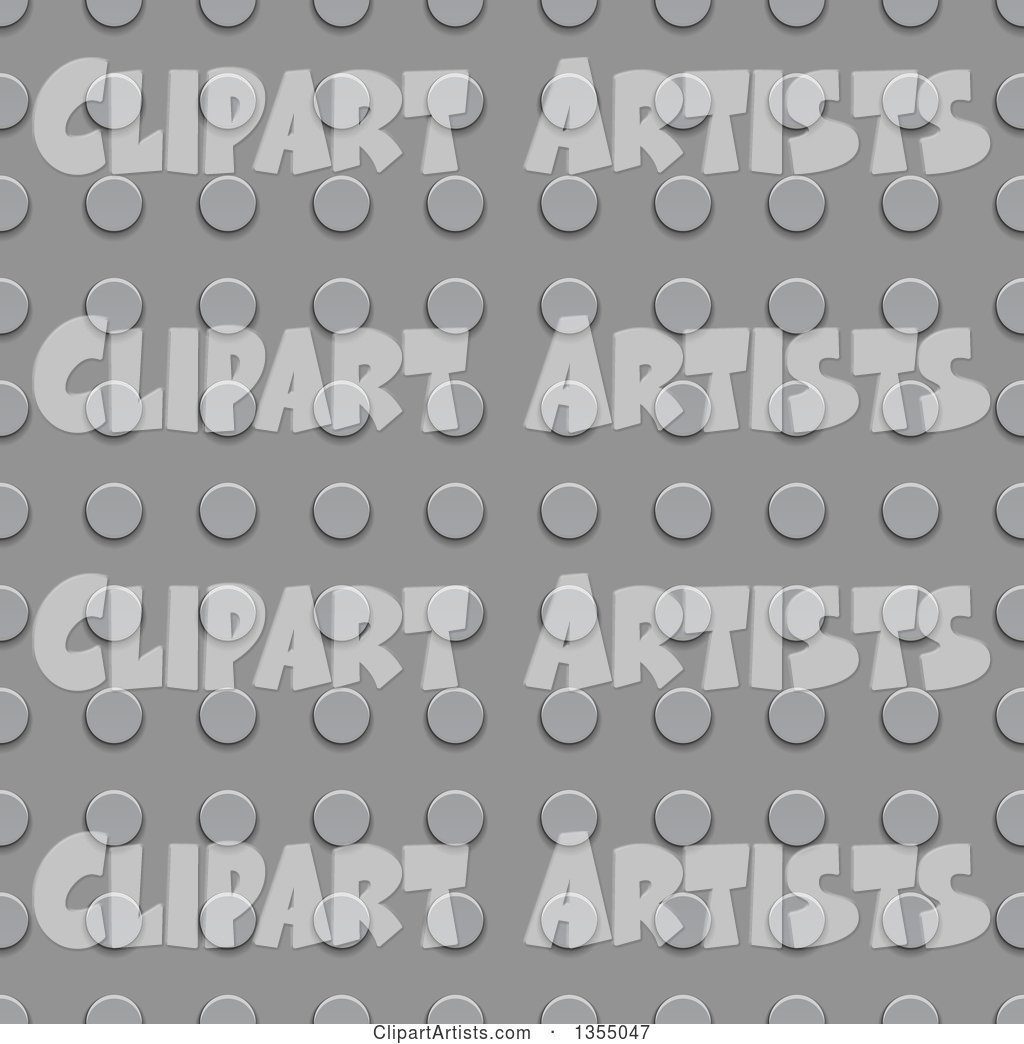 Seamless Background of Gray Lego Constructor Texture