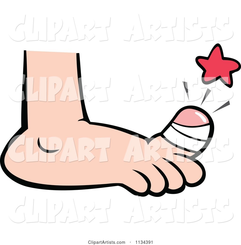 Sore Bandaged Toe